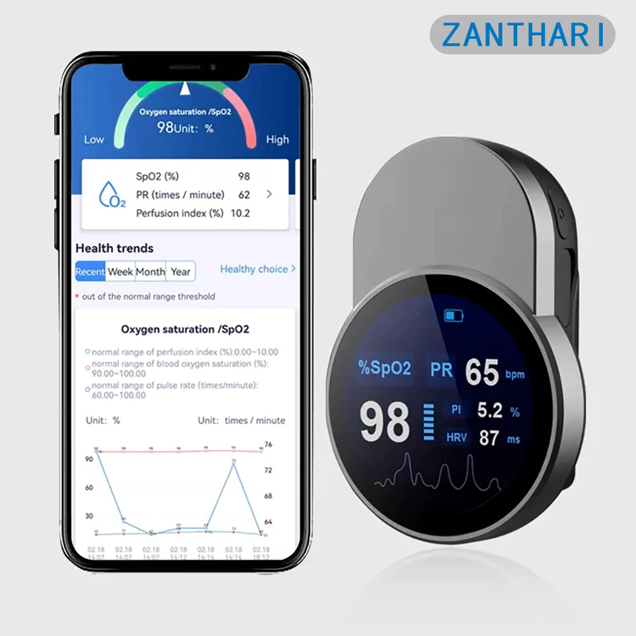 Oxygen Saturation Monitor Fingertip - Truyền Tải Không Dây Kỹ Thuật