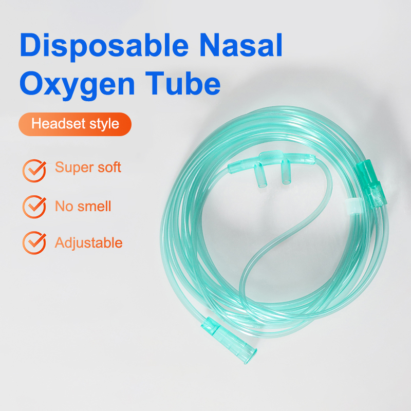 Oxygen Cannula Nasal Tubing 2M - 5Pcs 1.5M/2M Disposable PVC Oxygen Cannulas