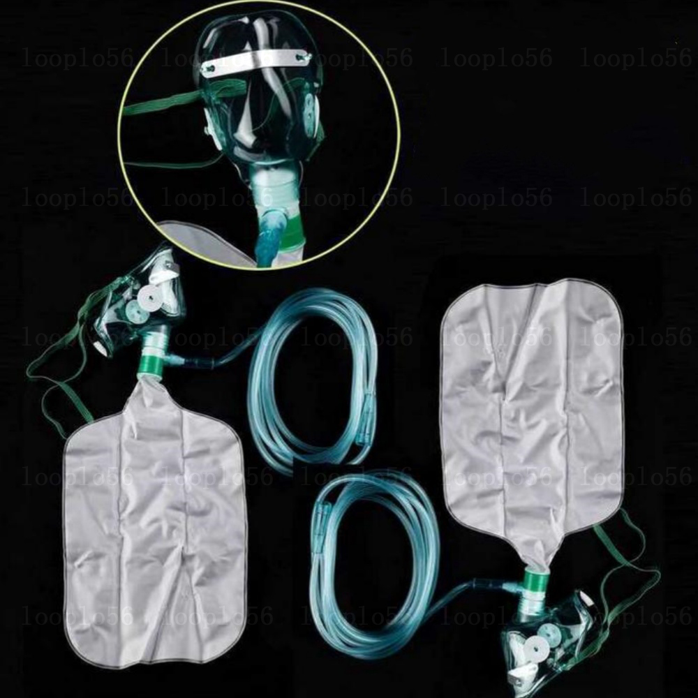 Oxygen Mask Reservoir Bag Adult - 1-20Pcs Adult High Concentration Oxygen Face