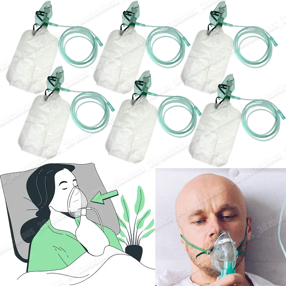 5-20Pcs Disposable Adult High  - đánh giá và giá Oxygen Mask Reservoir Bag Adult
