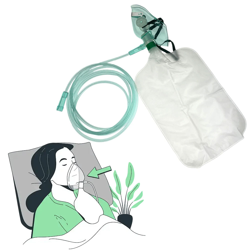 5-10Pcs Disposable Adult High  - đánh giá và giá Oxygen Mask Reservoir Bag Adult