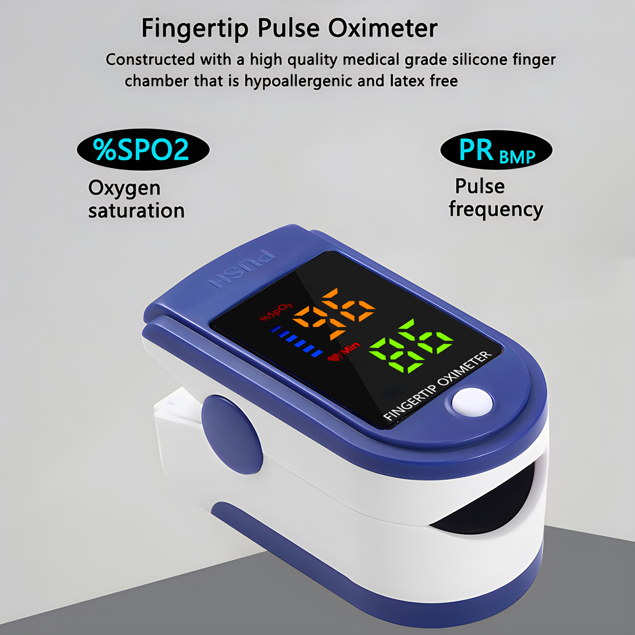 Portable Fingertip Pulse Oxime - đánh giá và giá Oxygen Saturation Monitor Fingertip